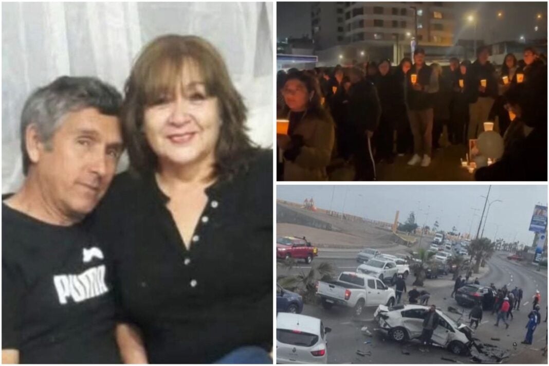 Cientos de personas participaron en una velatón por Walter y Gloria