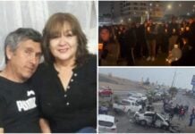 Cientos de personas participaron en una velatón por Walter y Gloria