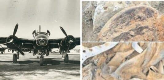 Bombardero Douglas B-26 Invader, llegados a Chile en 1954. Uno de ellos desapareció en Antofagasta. (FACH)