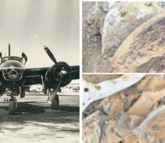 Bombardero Douglas B-26 Invader, llegados a Chile en 1954. Uno de ellos desapareció en Antofagasta. (FACH)