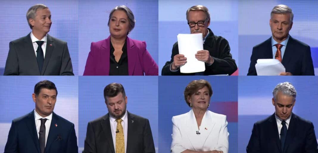 Captura de pantalla. Debate presidencial Chilevisión