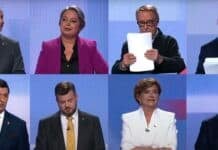 Captura de pantalla. Debate presidencial Chilevisión