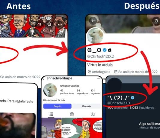 Montaje visual con capturas de redes sociales públicas antes de su eliminación.