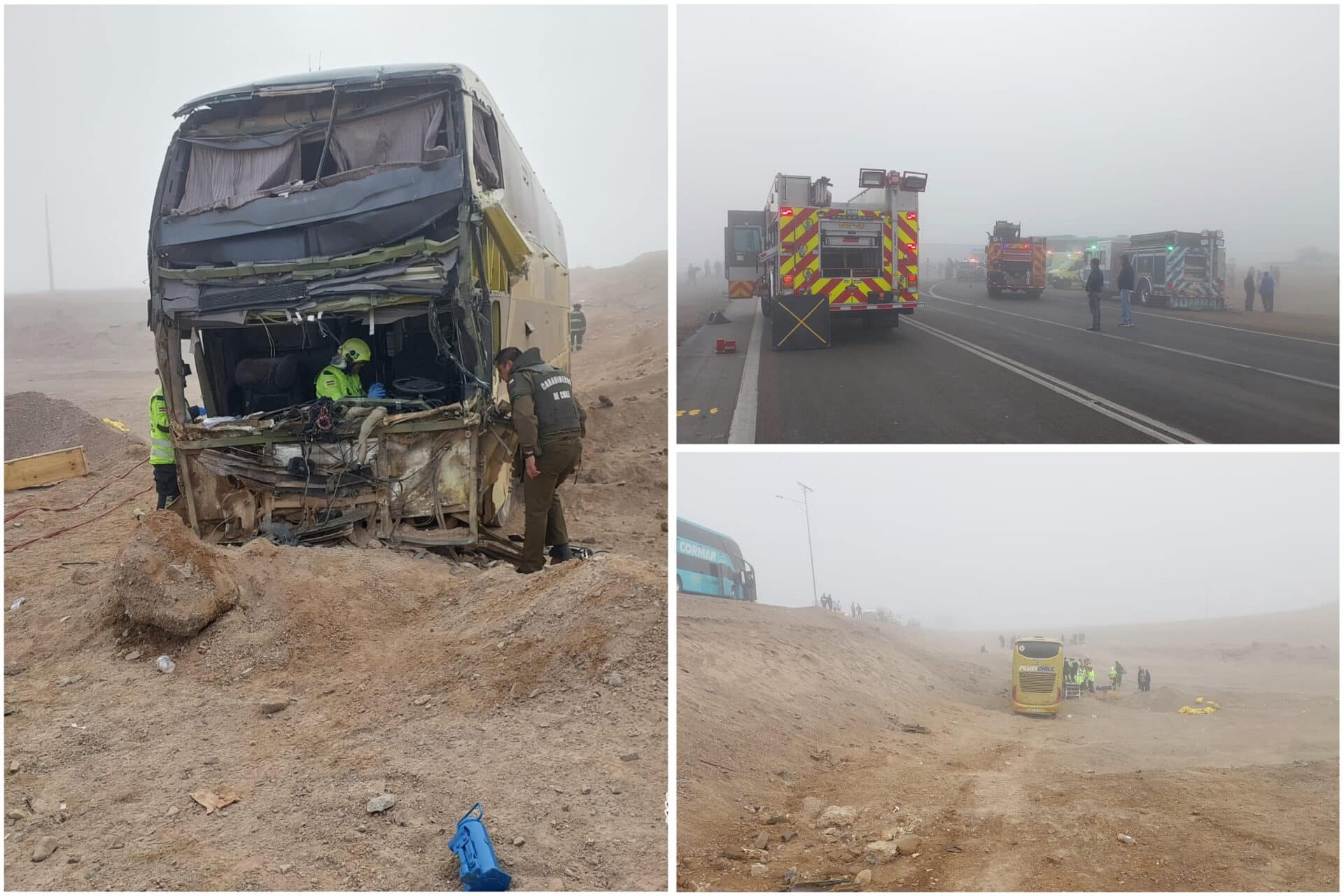 Colisión entre dos buses deja cuatro fallecidos y varios lesionados en ...